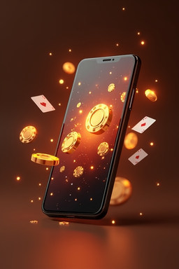 Смартфон с приложением Олимп Казино